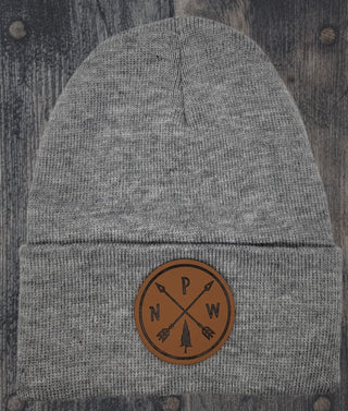 Pnw Arrows Beanie- Grey