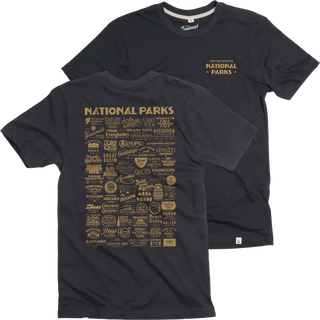 National Park Type Tee: Deep Navy / S