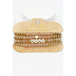 MAMA Beads Layered Soft Tone Bracelets