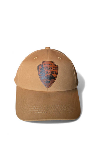 National Park Service Leather Patch Hat: NPS Ranger: Forest Green