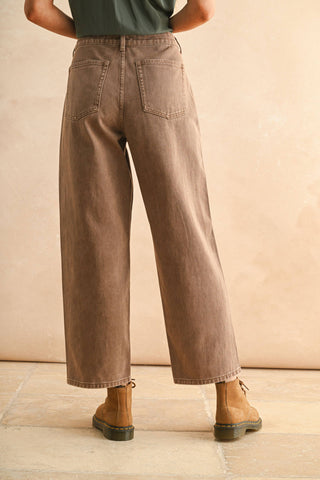 WASHED COLOR PANTS: MOCHA