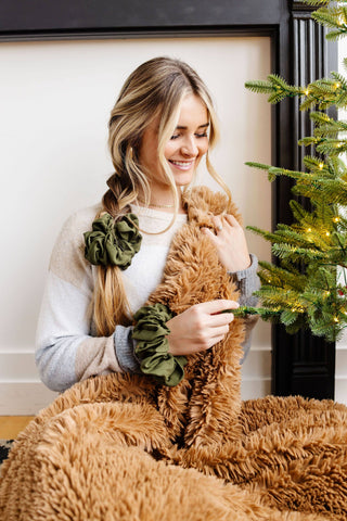 Evergreen Jumbo Scrunchie