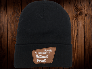 Pacific Northwest National Forest PNW Beanie: Black