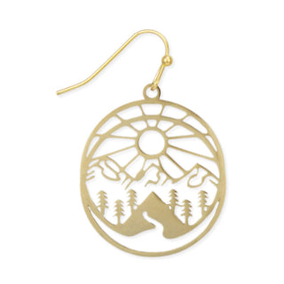 Majestic Mountain Gold Earrings