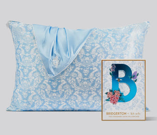 Bridgerton Satin Pillow Case- Tiole De Blue