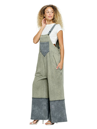 Overall Hippie Stonewashed: Gray