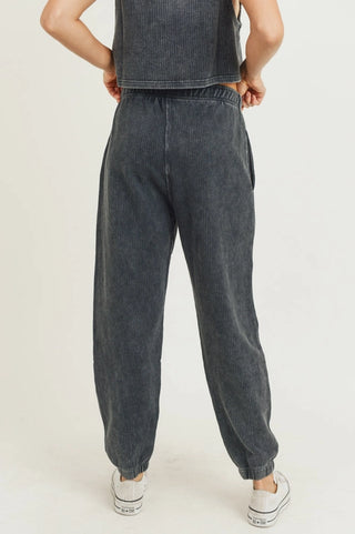 Mineral-Washed Billow Cuffed Joggers