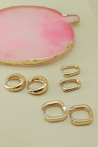 MINI TRIO HOOP EARRING SETS | GOLD