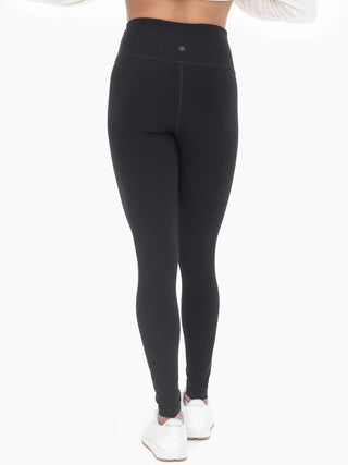 MonoB Bronze - Tactel-Lycra High-Impact Leggings Black