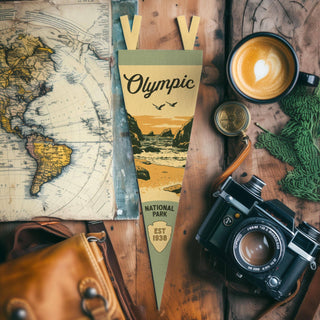 Olympic National Park Washington Felt Pennant: Large Pennant