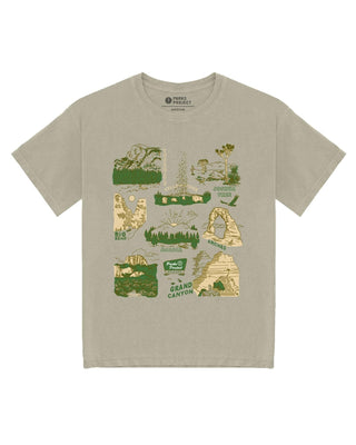 National Park Welcome Tee: Khaki