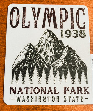 Olympic National Park Distressed Washington Sticker