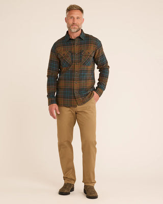 Men's Plaid Burnside Doublebrushed Flannel Shirt