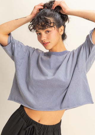 Drop Shoulder Casual Tee