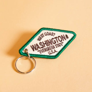 WA Evergreen State Patch Keychain