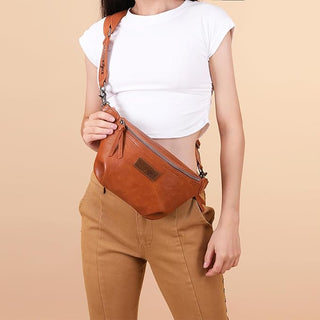 Wrangler Vintage Sling Bag- Light Brown