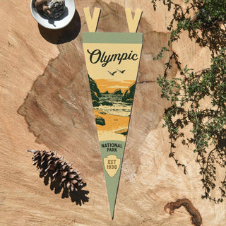 Olympic National Park Washington Felt Pennant: Large Pennant