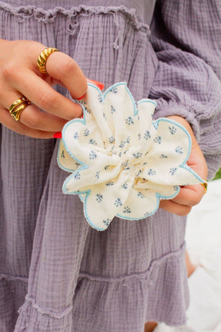 Scallop Double Ruffle Scrunchie