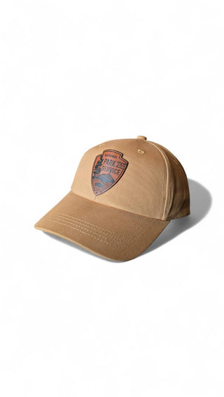 National Park Service Leather Patch Hat: NPS Ranger: Forest Green