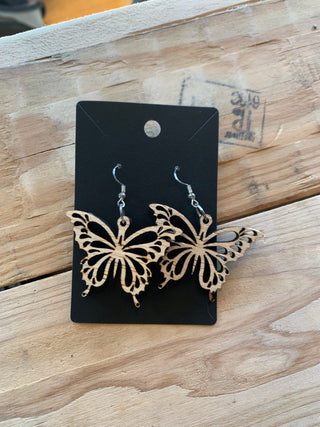 Butterfly Wooden Earrings