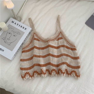 Embroidered Summer Tank Top: FLORAL/ One Size