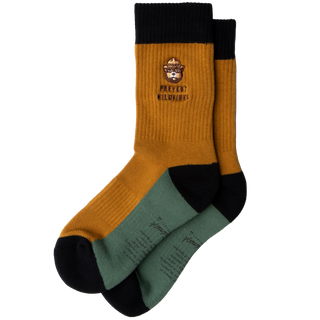 Smokey's Message Sock: Sandstone / L/XL