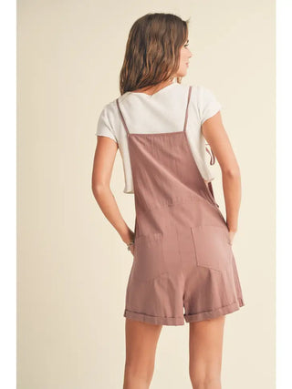Tied Up In You Mauve Romper