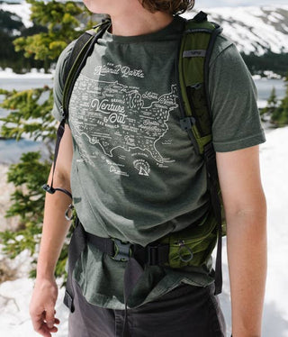 National Parks Map Tee: Conifer / L