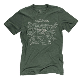 National Parks Map Tee: Conifer / L