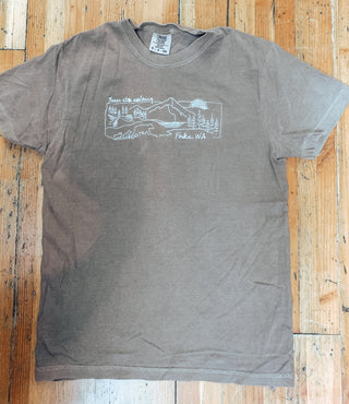 Olympic Free Hand Stitch Garmet Dyed Tee