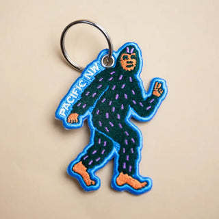 Pacific Nw Bigfoot Patch Keychain