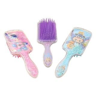 Monster Bunny Character Paddle Hair Brush