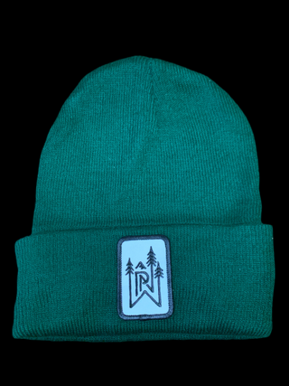 PNW Trees + Mountains Classic Cuffed Beanie