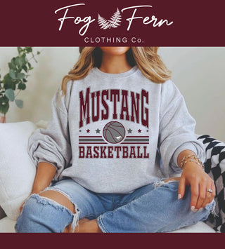 Mustang Basketball Solid Design - (Adult + Youth)