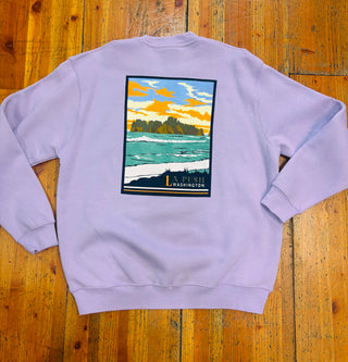 Olympic National Park La Push, Beach Crewneck Sweater