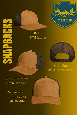 Mount Rainier Suede Snapback – National Park Hat: Suede/Brown