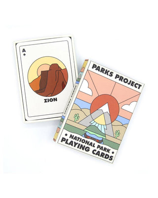 Minimalist National Park Playing Cards: Multi Color / One Size