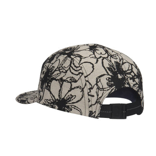 HatPhile Abstract Flower Jacquard 5-Panel Hat – Camp Cap with Unique Floral Pattern