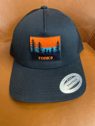 FORKS, Curved Bill Trucker Hat