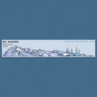 Mt Rainier Miniscape Sticker