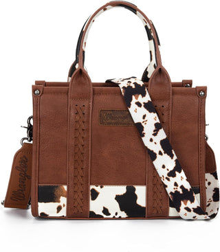 Wrangler Cow Print Concealed Carry Small- Brown