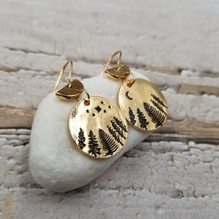 Gold Forest Earrings