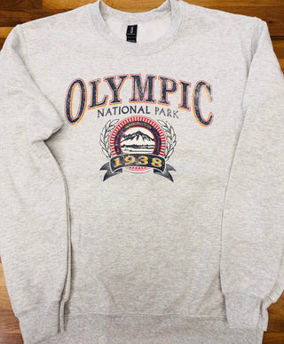 Olympic National Park Badge Design Crewneck