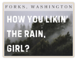 How You Likin’ The Rain, Girl? Sticker LR