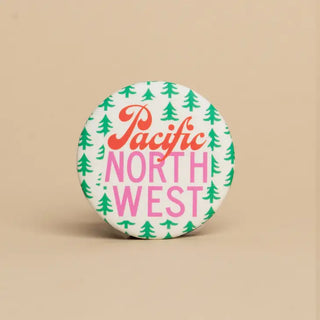 Retro Pnw Round Magnet