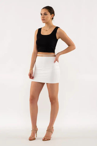 Cropped Square Neck Tank
