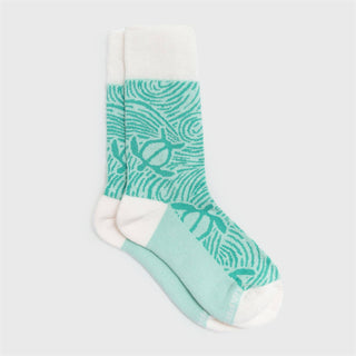 Sea Turtle Men's + Women's Organic Socks