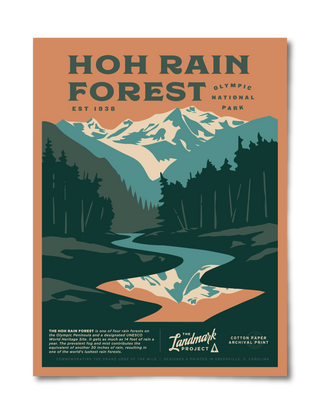 Hoh Rainforest Poster: 12x16