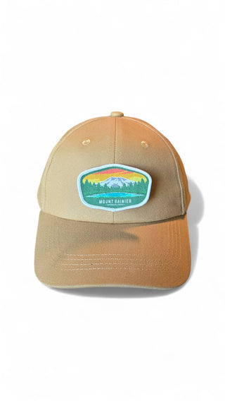 Mount Rainier Hat – National Park Dad Cap: Forest Green