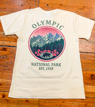 Olympic National Park Black Bear Short Sleeve Tee